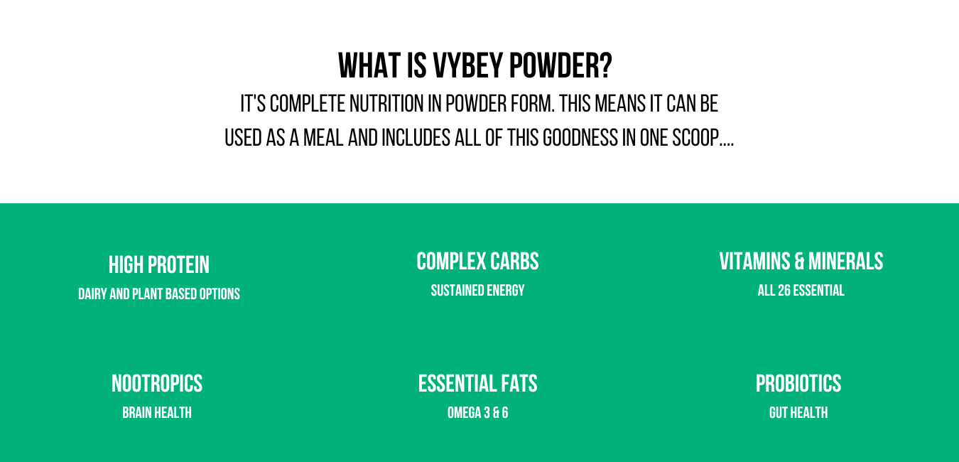 picture of what is vybey premium meal replacement shakes