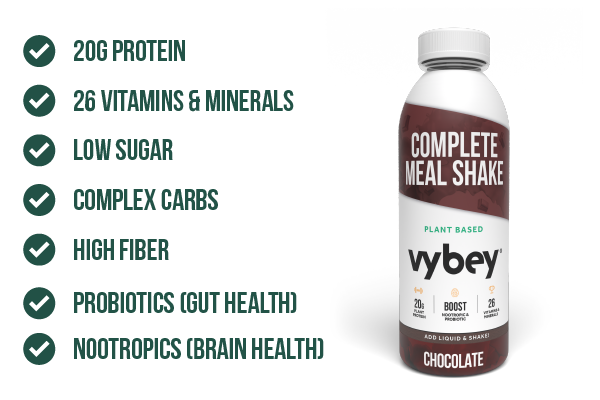 vybey Complete Meal Replacement Powder in Bottle